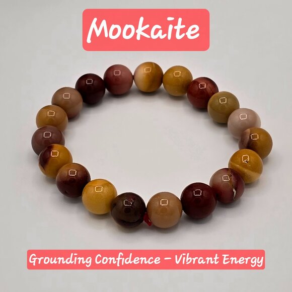 Mookaite Jasper Bracelet – Grounded Confidence + Vibrant Energy - Picture 1 of 4